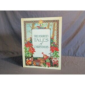 Vintage "Treasured Tales of Christmas" Book: 1980s Hardcover